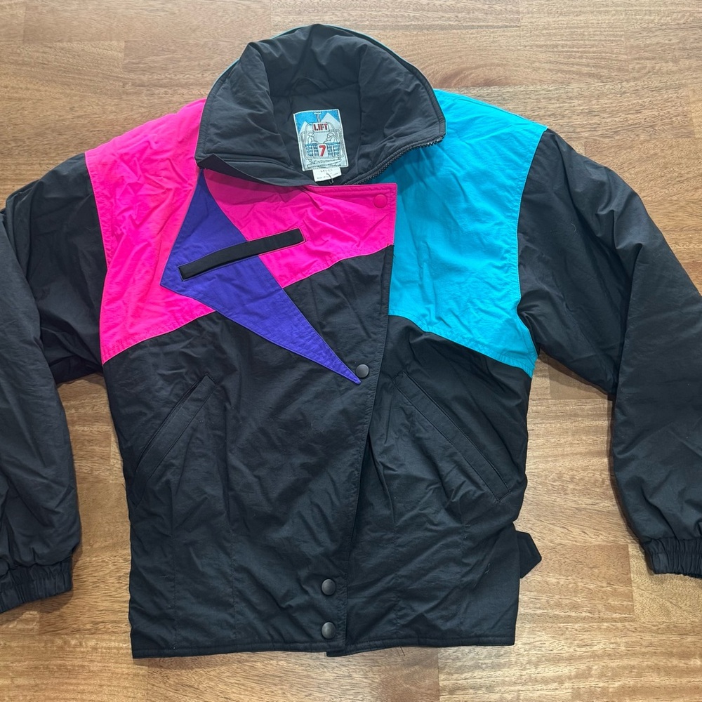 80’s Vintage Lift 7 Color Block Ski Jacket